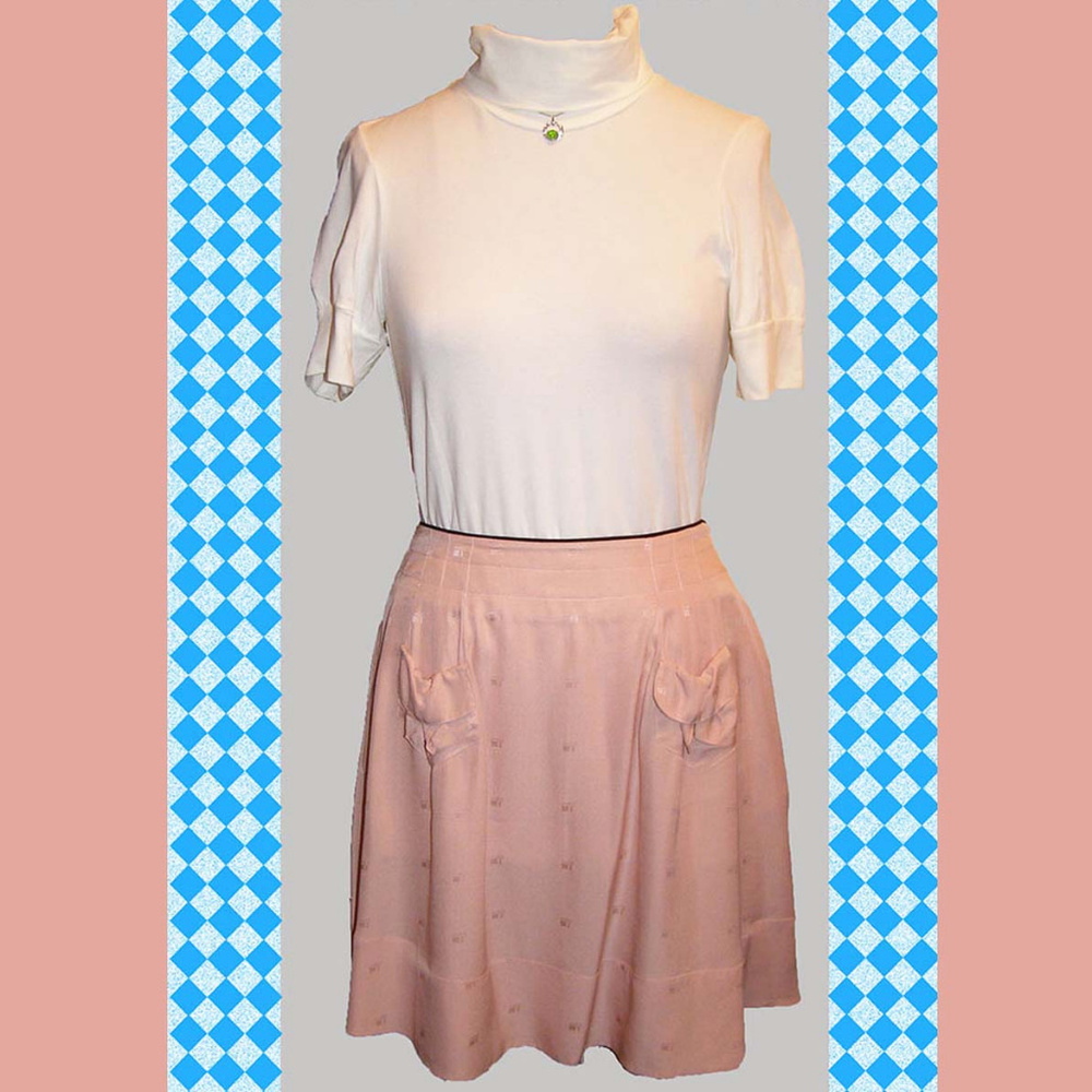 SEE by Chloe cute Silk skirt size 8 Parisian chic